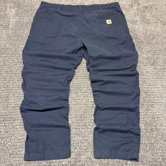 Carhartt Mens Force Ripstop Utility Work Pants 42x32 Blue Relaxed Fit Cargo - Picture 4 of 14